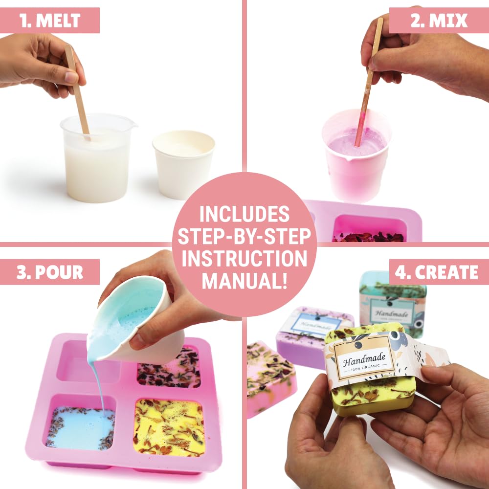 DIY Bath & Body STEM Combo – Kalakaram Shea Butter Soap Making Kit & Bath Bomb Making Kit