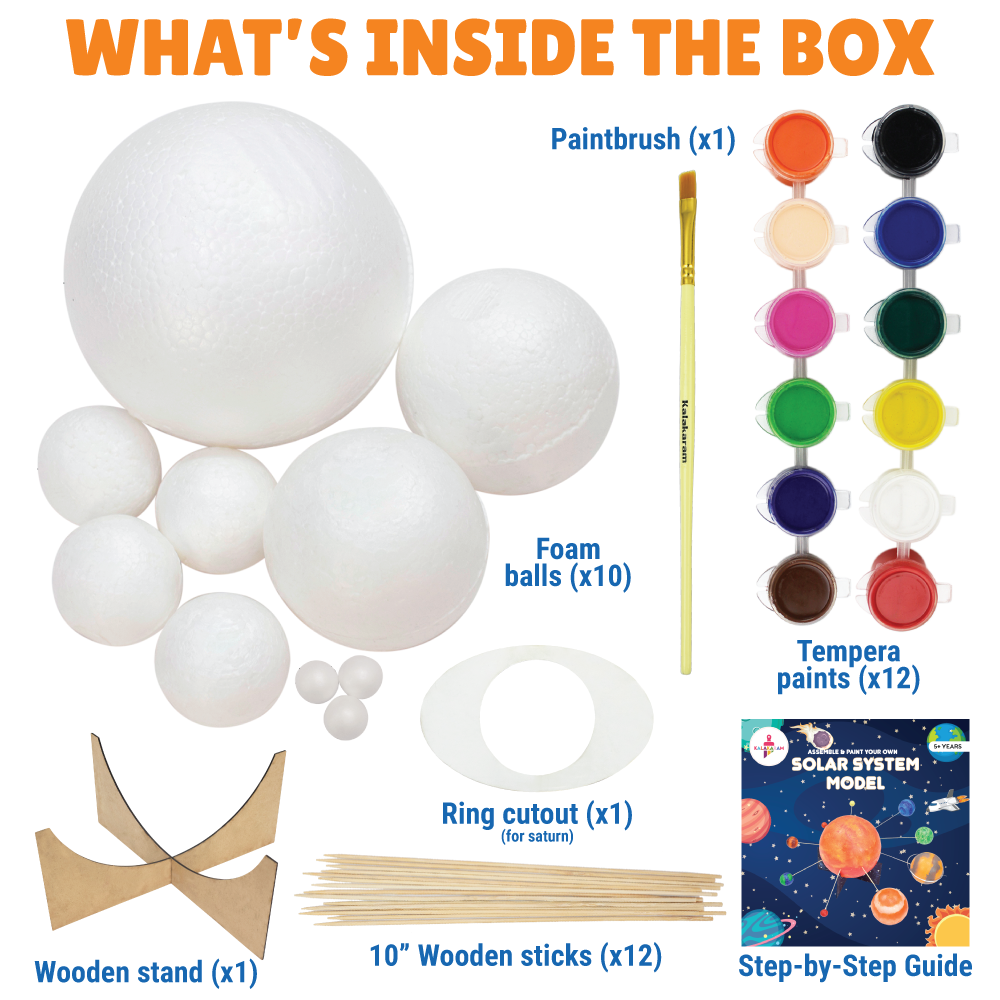 Solar System Model Kit  | Educational Science | STEM Learning | Age: 5-10 Years