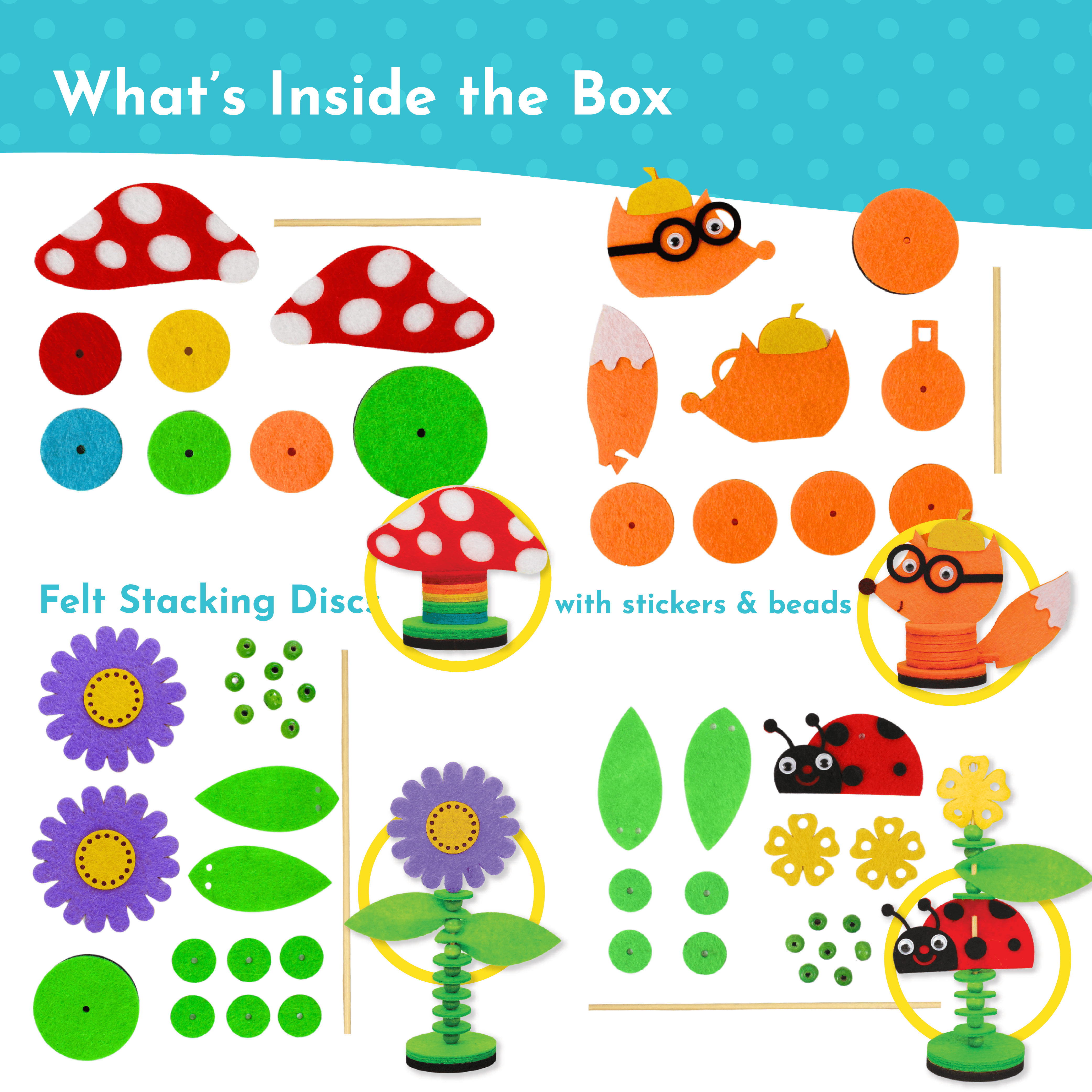 Stack & Sprout felt Garden Kit - kalakaram