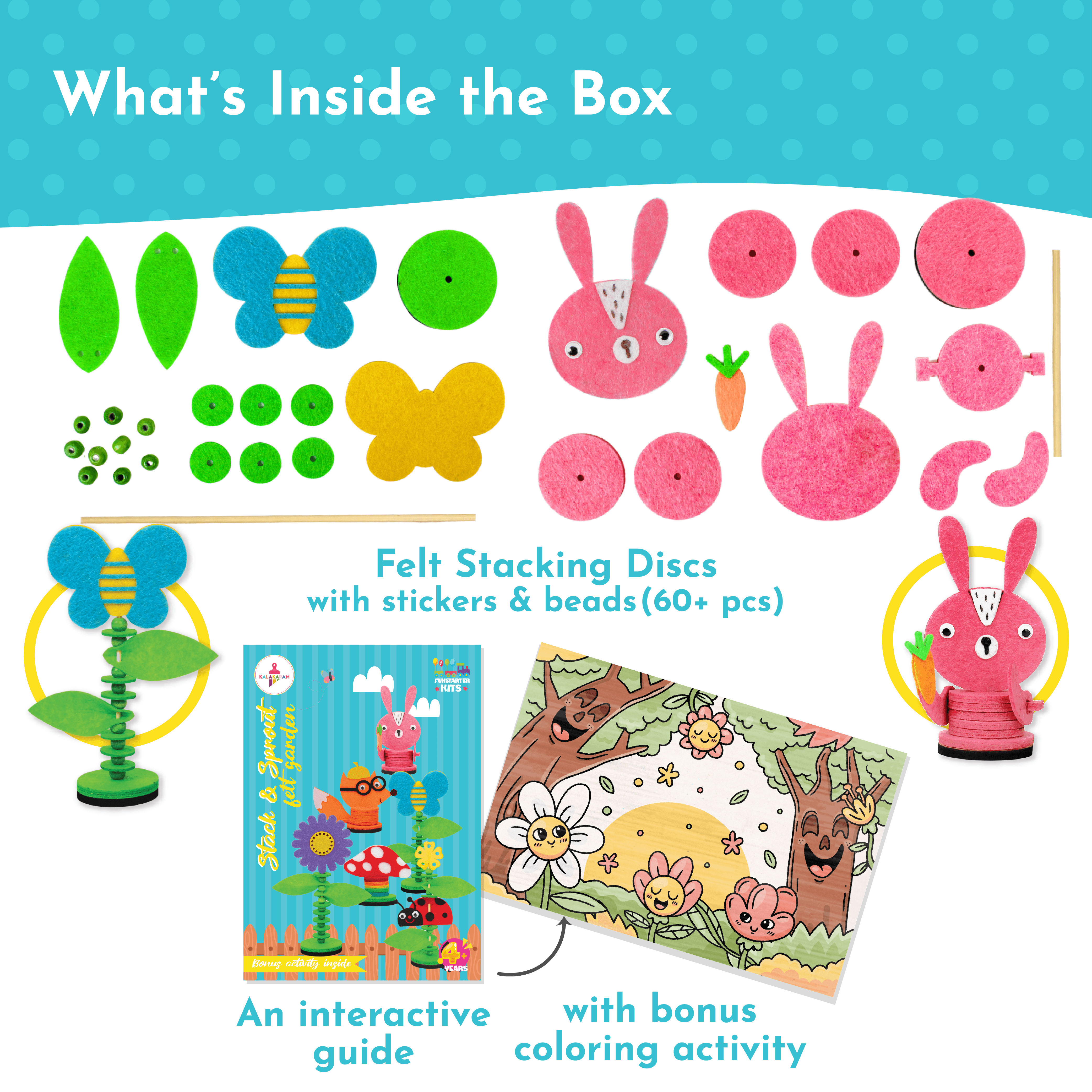 Stack & Sprout felt Garden Kit - kalakaram