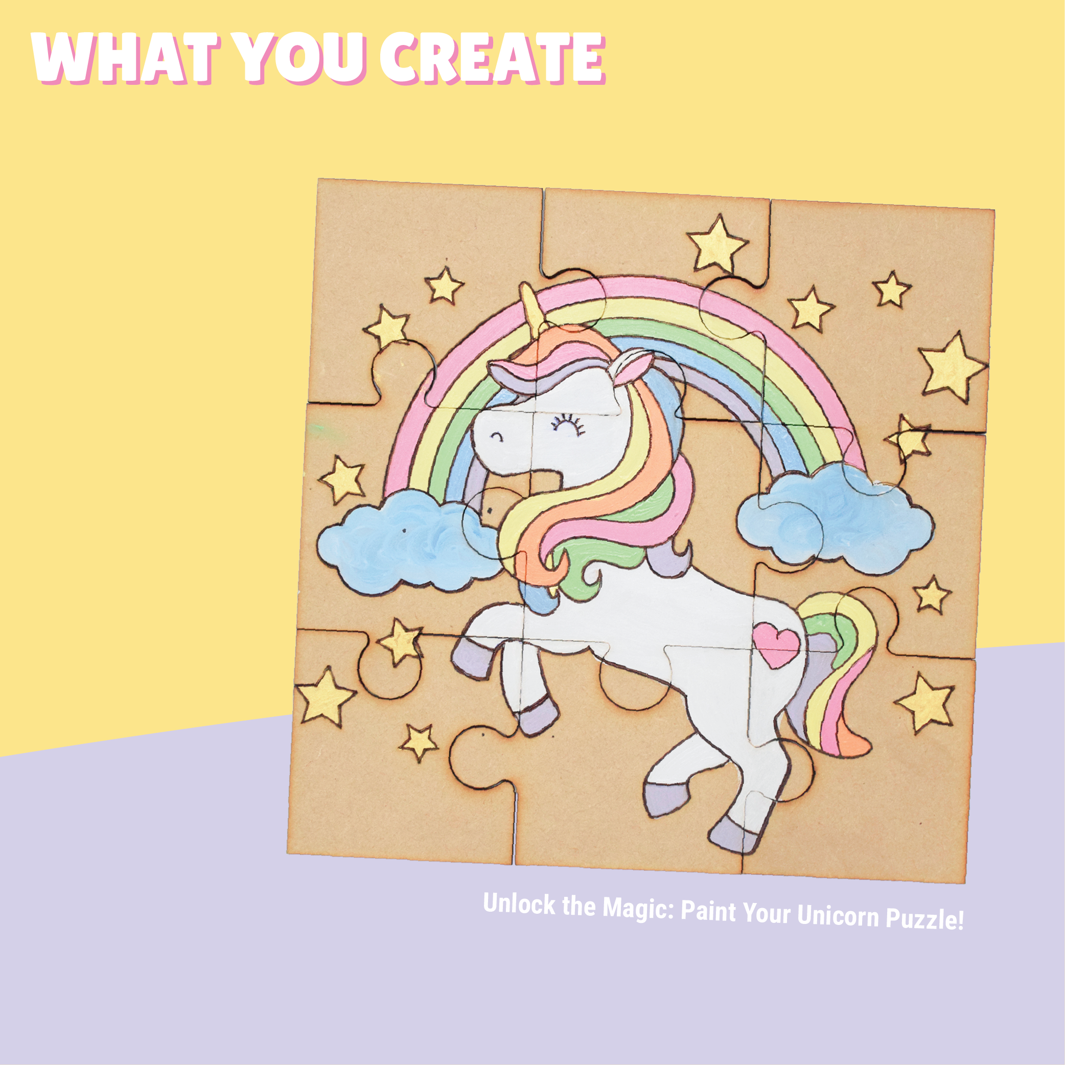 Unicorn Puzzle Painting Kit