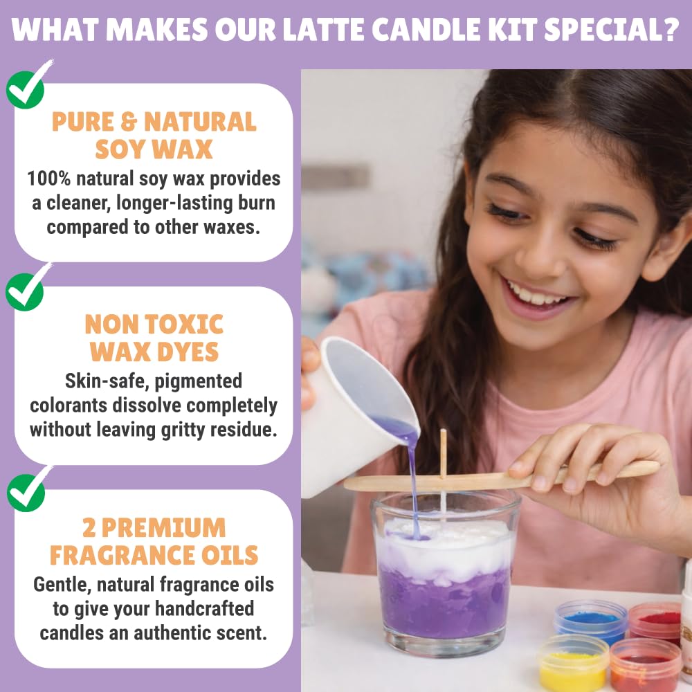 Kalakaram Aroma Home Fragrance Craft Combo – Wax Tablet Making Kit & Latte Candle Making Kit