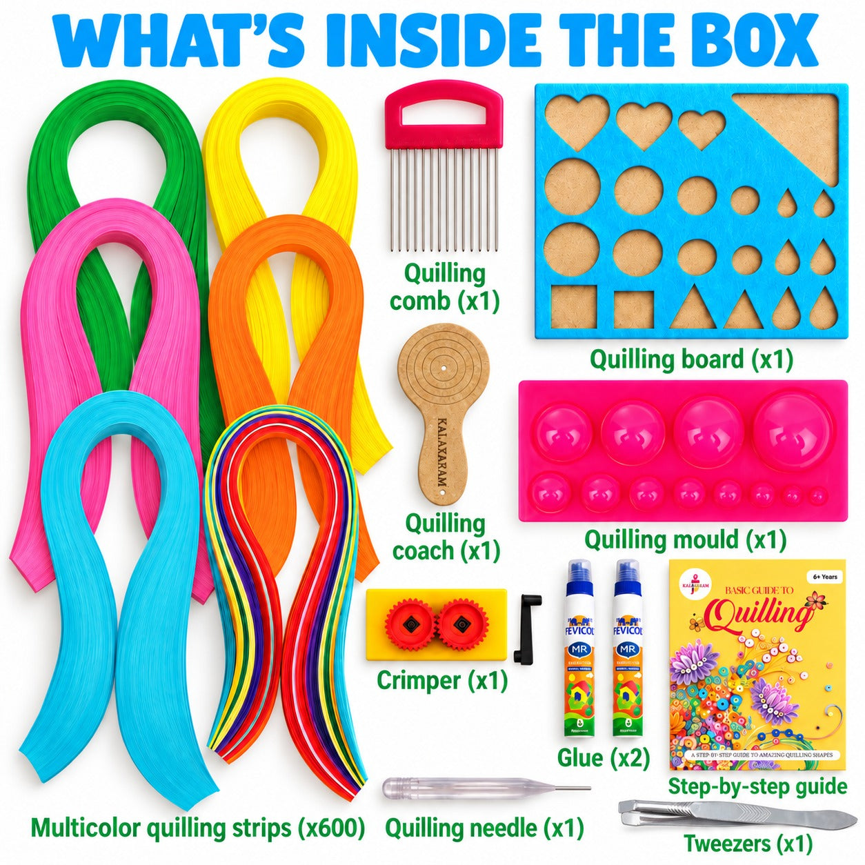 DIY Quilling Activity Kit  | Paper Art | Intricate Design | Age: 6-10 Years