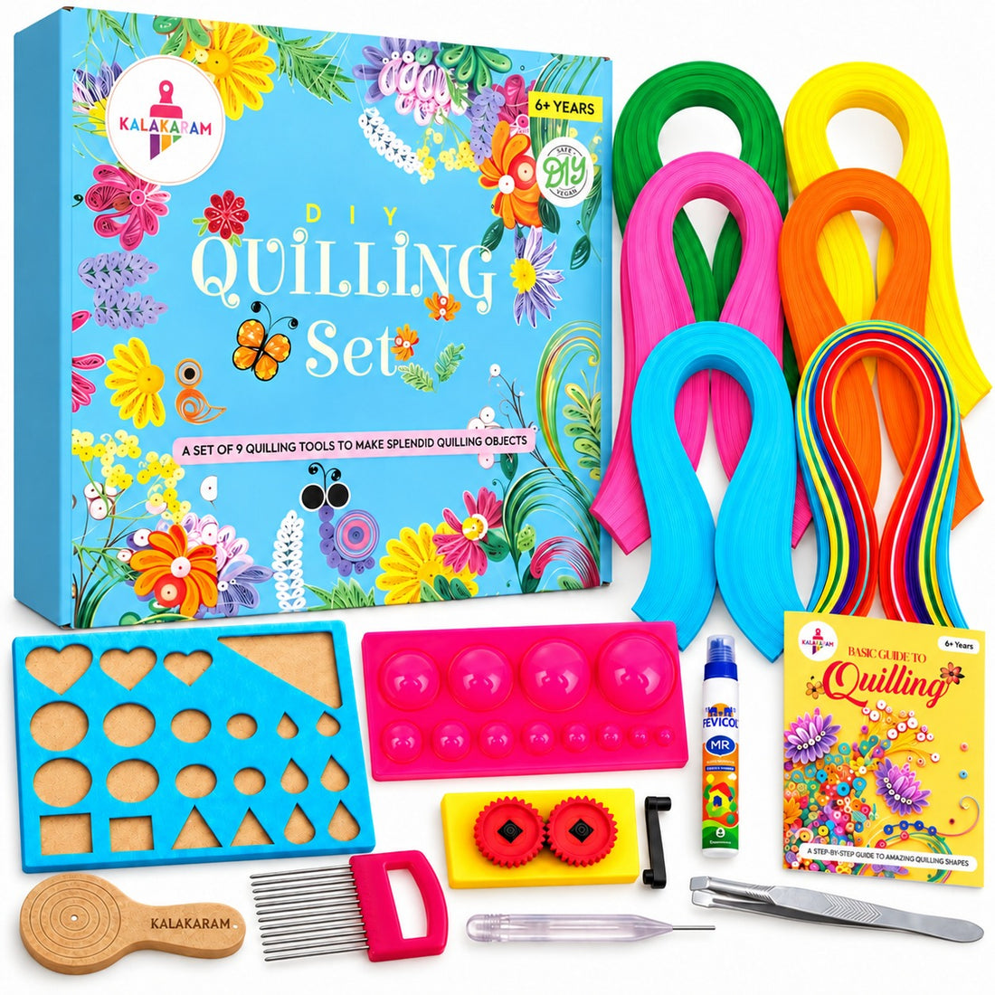 DIY Quilling Activity Kit  | Paper Art | Intricate Design | Age: 6-10 Years