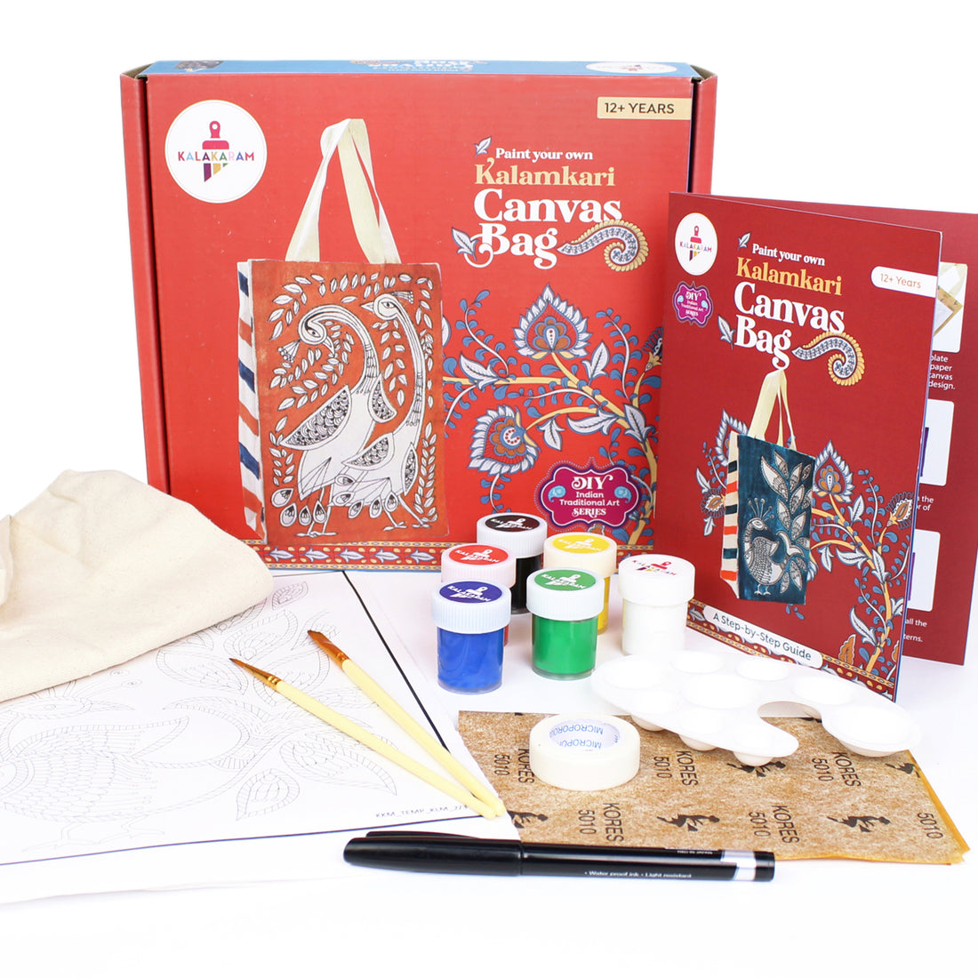 Kalamkari Canvas Bag Painting Kit