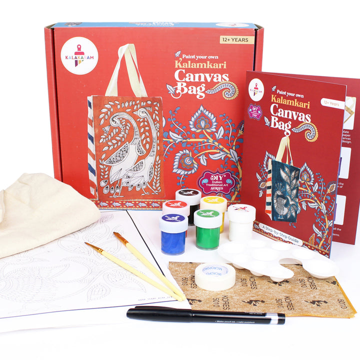 Kalamkari Canvas Bag Painting Kit