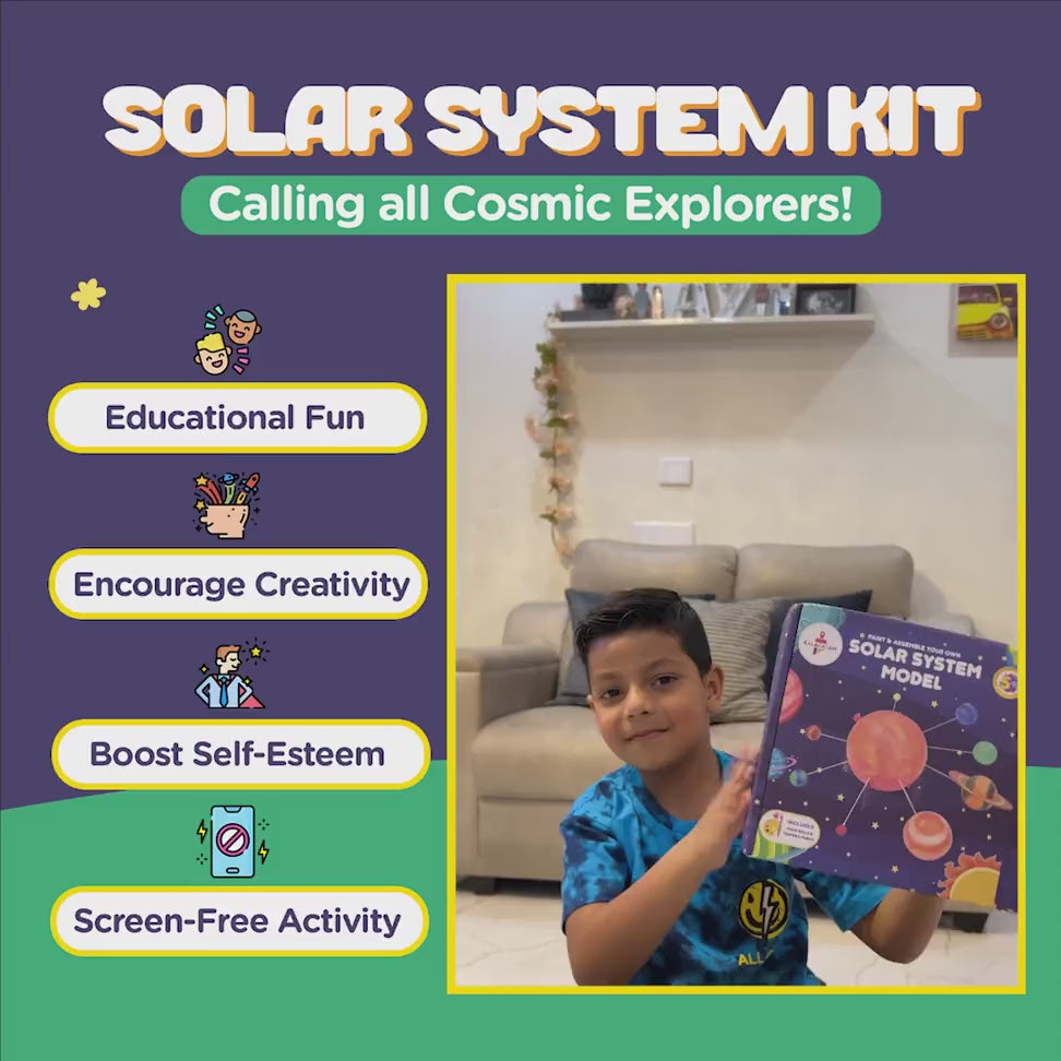 Solar System Model Kit  | Educational Science | STEM Learning | Age: 5-10 Years