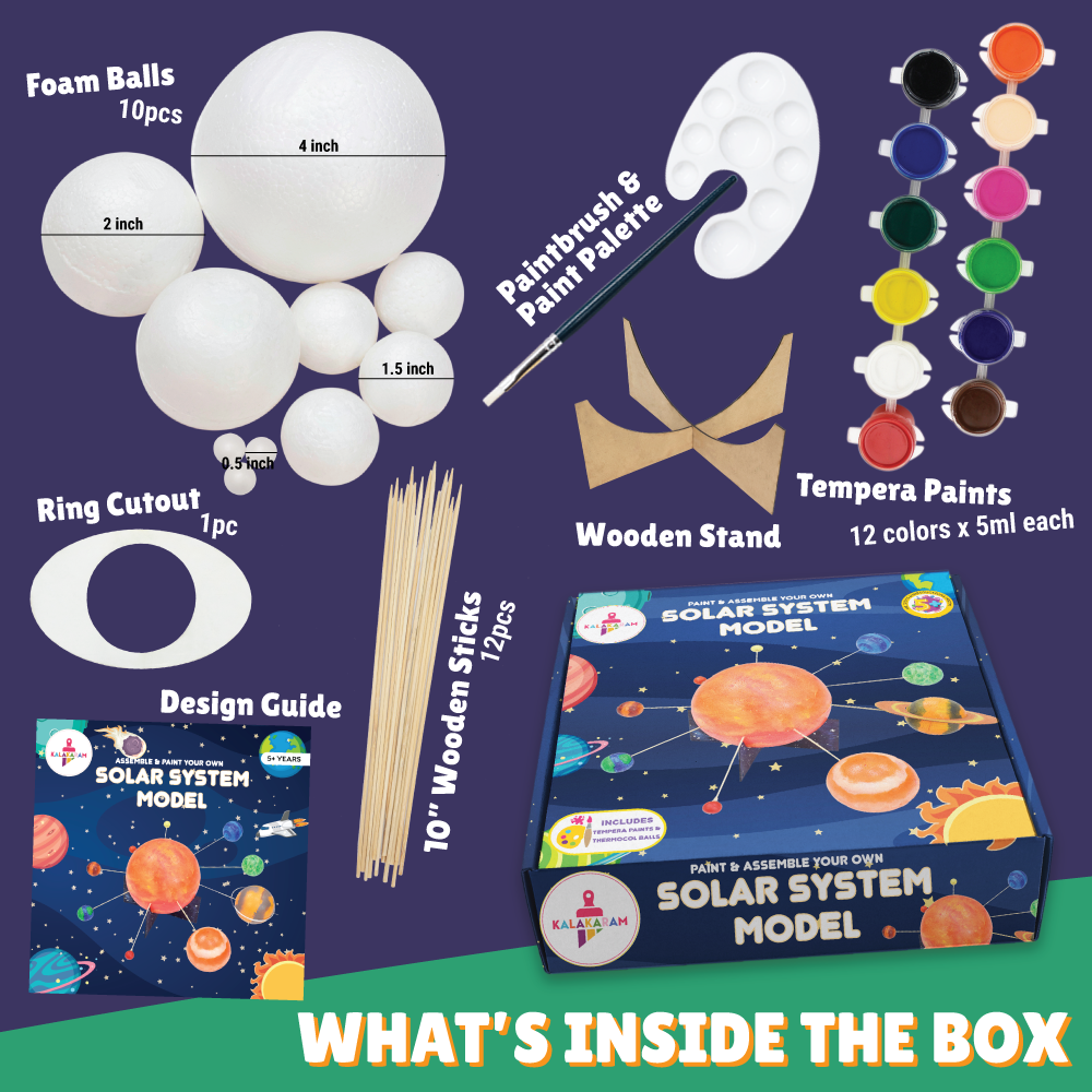 Solar System Model Kit - STEM Science Project Kids 5-10 – Kalakaram
